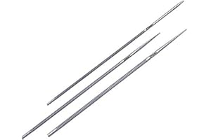 RIBIMEX Ribiland 05024 Lime pour Affûte Chaine Gris Diamètre 4 mm Lot de 3