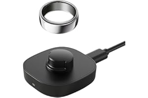 KONAFEI Compatible with Ou ra Ring Gen3 Charger, Fast Charging Dock with USB-C Cable for Smart Ring (Black, Size 8)