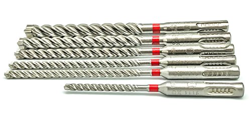 HILTI Original TE-CX Set (6) M1 Bohrersatz SDS plus 5-12 mm Bohrer für Beton, 6 Stück, 7613023579243 - 7
