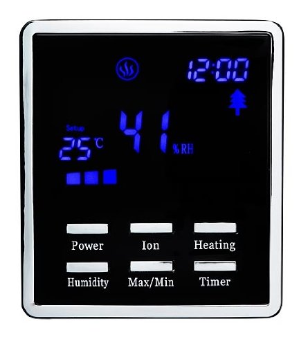 Luftbefeuchter mit Ionisator CA-604 Black, für Räume bis 55m²/140m³ - 4