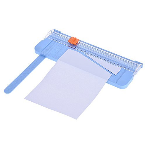 Preisvergleich Produktbild aibecy Notebook Spiralalbum von Kürzungen Rolle Gehweg Keksausstecher Hebelschneider mit Schiebetür Herrscher für Foto Etiketten Schnitt (blau)