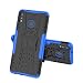 Produktbild FunCase für Samsung Galaxy A90 Hülle,2 in 1 Hybrid Dual Layer Armour Stoßfeste TPU+PC Gehäuse Robuste Schutzhülle mit Ständer Handyhülle für Samsung Galaxy A90,Blau