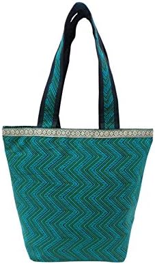 Bhamini Green Kalamkari Big Shoulder Bag