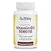 Produktbild Vitamin D3 5000 IE Vegan 90 Kapseln -5 Tagesdosis - 1000 I.E. pro Tag - in Non-GMO für die Calciumaufnahme verbessern, zu Zahn- und Knochengesundheit , Muskelfunktion