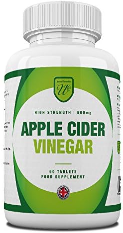 NR4U Apple Cider Vinegar 60 Veggie Tablets Ultra Strength Supplement 500mg