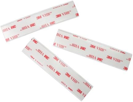 TapeCase 3M 4932 0.5" x 1"-25 White Double Sided Firm Acrylic Foam Tape, 25 mil (0.64mm) Thick, 0.5in x 1in Rectangles (Pack of 25)