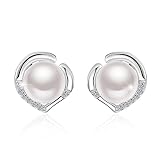 Pendientes Mujer, J.Rosée Pendientes Mujer Perla de Agua Dulce Original '...