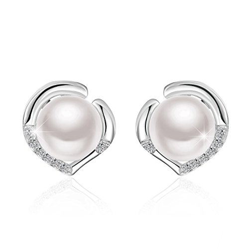 Pendientes Mujer, J.Rosée Pendientes Mujer Perla de Agua Dulce Original