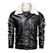 Produktbild Luckycat Herren Jacke Übergangsjacke Biker Lederjacke Echtleder Kunstleder Herren Jacke Kunst Lederjacke Bikerjacke Biker Übergangsjacke Herren Jacke Kunstleder Biker Slim Fit Modern Freizeit