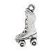 Produktbild Paket 12 x Antik Silber Tibetanische 20mm Charms Anhänger (Rollschuh) - (ZX03125) - Charming Beads