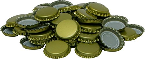 1000 Kronkorken gold neu – ungestanzt – zum Bier selber brauen und zum verschließen jeglicher Standartflaschen - 2