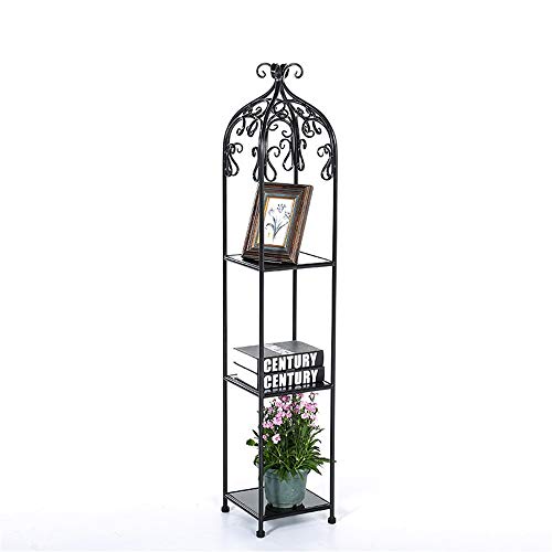 Preisvergleich Produktbild Lin-Garden Pflanzenständer Pflanze Stehen Pflanzenständer-Metallblumentopf-Halter 3 Tiered dekoratives Metall Steht Innenblumen-Topf-Gestell-Anzeige Blumenregal Pflanztisch