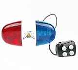 NuoYa005 Good Sporting 6 LED 4 Sounds Police Car/Bike Light Trumpet Bicycle Horn Bell New