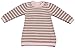 Viddia 100% Organic Cotton, Certified GOTS, Knitted Baby and Toddler Stripe Jumper Dress 0-3 months