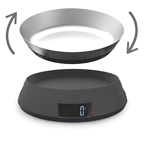 Joseph Joseph Switch 2-in-1 Digitalwaage mit Wendedeckel, grau - 9