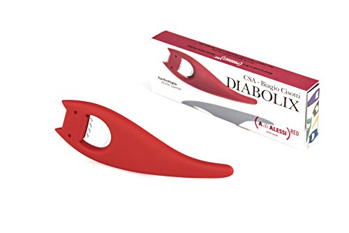 Alessi ABC01 RED Flaschenöffner, thermoplastisches Harz, rot
