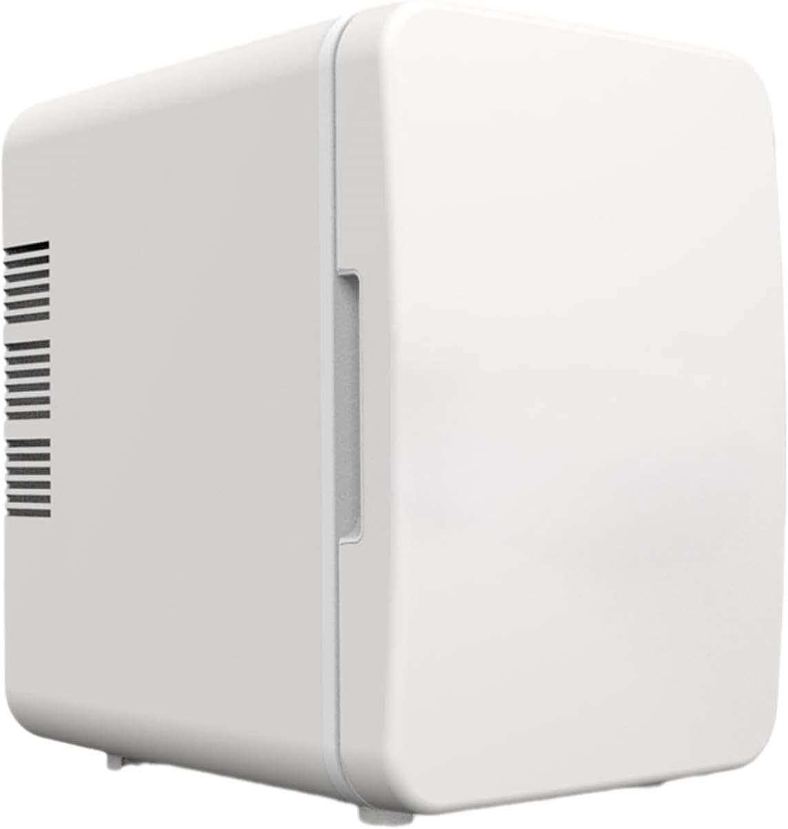 Yajuyi Mininevera Compacta, Refrigerador con Temperatura Ajustable, Nevera para Maquillaje, Nevera Portátil para Bebidas, Ideal para Caravanas, Camping, Sala, Blanco