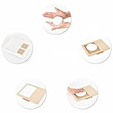 ZSTmei Baby Handabdruck und Fußabdruck Bilderrahmen Baby Hand Foot Print mit 2 Teiliger Rahmen für Foto Babyandenken Baby Andenken - 4