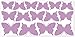 wallfactory - wall decal - 15 great Butterflies (S2XS) in lilac