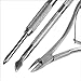 Accessotech Stainless Steel Nail Cuticle Spoon Pusher Remover Cutter Nipper Clipper Cut Set