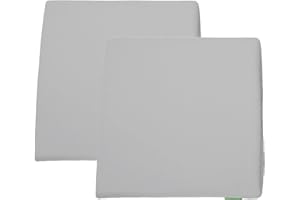 Gardenista Garden Rattan Chair Cushions | Water Resistant Chair Seat Pads for Keter Allibert California Rattan Furniture | Indoor & Outdoor Patio Furniture Cushions | Durable & Comfy (2Pcs, Grey)