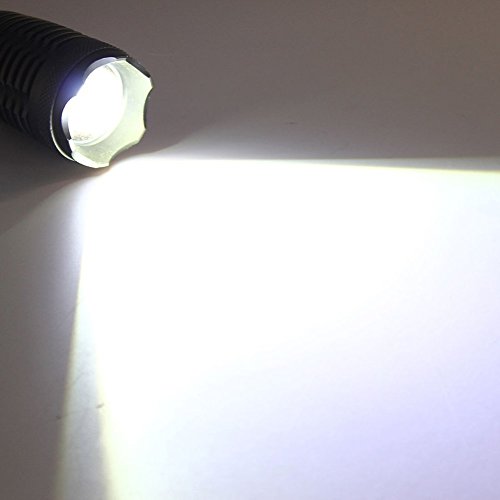 IceFire IF-33Z ZOOMABLE LED Taschenlampe 1000Lm CREE XML-T6 Lampen Aluminium Handschlaufe Torch 5-Modus Button Switch für Indoor und Outdoor - 4
