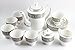 Famacart Tableware Serving Tea Kettle Pot Printed Tea Set Cups Saucer- Set Of 15 RS.2999.00