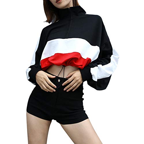Preisvergleich Produktbild JUSTSELL Langarmshirts PulloverDamen Herbst Winter,Frauen Einfarbig Tops V-Ausschnitt Oberteile Laternenhülse Pullover Casual TopsStilvoll Pullover