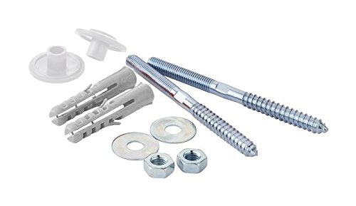 Kit de montaje Durovin Bathrooms, para lavabo de cerámica suspendido, incluye tornillos y pernos de acero inoxidable