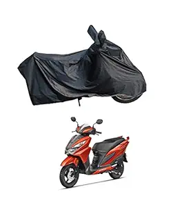 RiderShine 100% Waterproof Scooty Cover for Honda Grazia (Black)