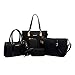 Produktbild Kairuun Damen Handtaschen Große Henkeltaschen Satchel Crossbody Umhängetaschen Taschen Geldbörse mit 6 Stück Set