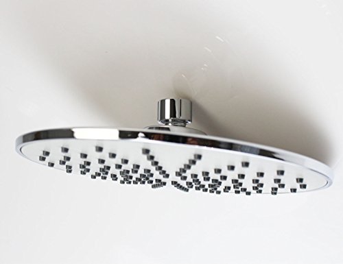 xogolo 9 Zoll Extra Groß fester Duschkopf Universal Duschen Ersatzteile Overhead Duschkopf 1/2 Zoll IPS, chrom poliert - 4