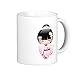 Produktbild QueenL Mug Becher Kaffeebecher Kaffeetasse Geschenk Bride Kokeshi Doll Cute Japanese Geisha Girl Classic White Coffee Mug