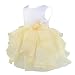 TiaoBug Baby Girls Party Dress Princess Organza Ruffle Wedding Bridesmaid Pageant Dresses Beige 18-24 Months