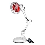 Cozion 150w Infrared Heat Lamp Soothing Infrared Light 600nm 1400nm Red Infrared Light Device, Timing Function, 360 Adjustable Infrared Light Device (white)