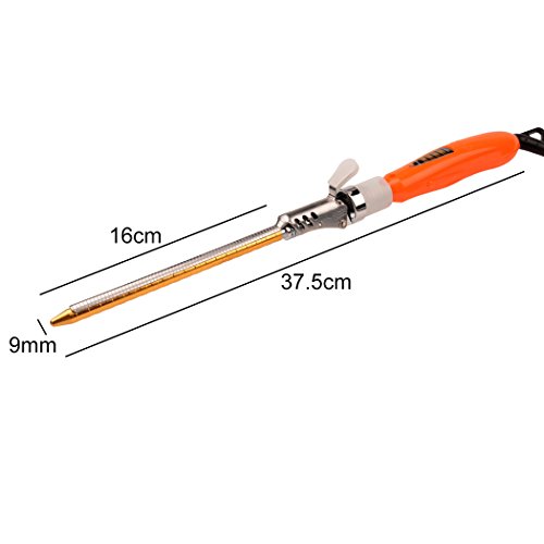 inkint 9mm Professional Lockenstäbe Elektrische Curling Stab Turmalin Keramik Rotary Haar-Sticks Nass&Trocken Tragbare Austauschbare Lockenwickler Lange Haare - 5