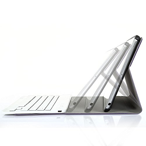 Besmall Ultra Slim Bluetooth Tastatur mit QWERTZ deutsches Tastaturlayout für iPad mini1/2/3 Tastatur Schutz Hülle Tasche Keyboard Case(iPad mini1/2/3,Lila)XLYP25G-OZ - 5