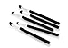 Professional Wooden Makeup Brush Set - 10 PCS Handle Cosmetic Kabuki Makeup Foundation Blending Brush Set Kit for Eyebrow Face Liquid Powder Cream (Black+Silver)