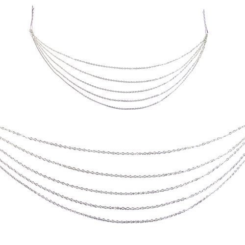 Bride Boutique Wedding Prom Bollywood Vintage Boho Hair Grip Slide Tassel Silver Hair Chains