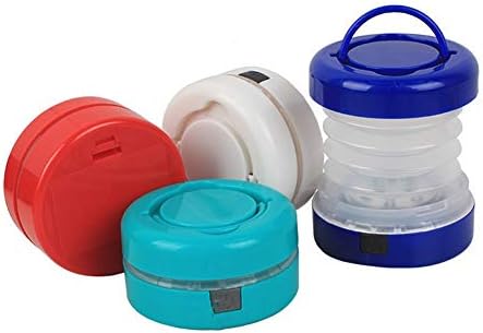 One Pack Camping Lantern Flashlights Collapsible 5 LED Tent Lights Waterproof Battery Powered lamp for Outdoor Emergency Hiking Hurricane