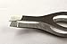 Stainless Steel Wide Grip Circular Tweezers with Slanted Tip for the Professional Eyebrow look