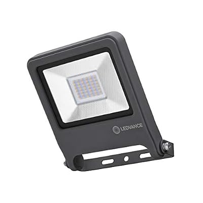 LEDVANCE Endura Flood LED | Projecteur Extérieur | Gris foncé | 30 Watts - 2400 Lumens | Blanc Chaud 3000K | Etanche IP65