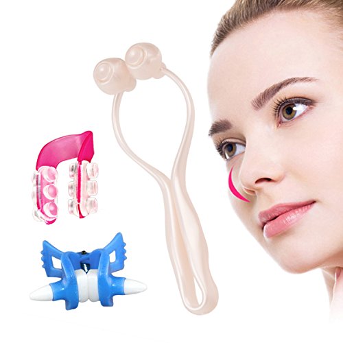 CkeyiN ®3pcs / set Nase, der anhebenden Clip + Nasensteg Aufrichtung Schönheit Clip + Nose Massage Tools - 5