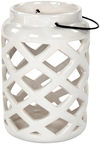 Deko Laterne 2 Stück weiß - 2