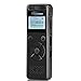 Produktbild Mele Dictaphone 8gb digitales Diktiergerät mit MP3-Player-Spy Sprachaufnahmegerät für Vorträge, Fach Noise Reduction Wiederaufladbare USB Voice Activated Recorder,Black