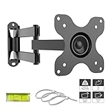 Erweitertes Artikulierungssystem: Weitwinkel-Drehgelenk zwischen -180° und +180° für unterschiedliche Betrachtungsanforderungen; ausziehbar bis 15