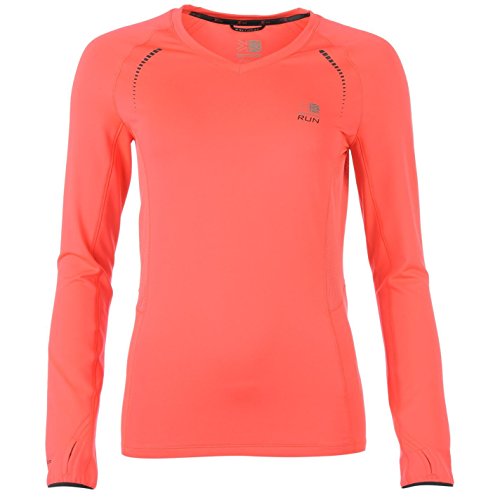 Karrimor Womens Ladies Xlite Long Sleeve T Shirt Tee Running Tops Sports Acid Pink 14 (L)