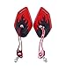 Produktbild Vize (Türkei) 10 mm Seite Bar Spiegel Bar End Spiegel universal Rückfahrkamera Miroir für Yamaha Honda Triumph Ducati Sport Bike Street Bike Motiv rot