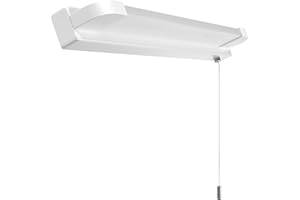 Luxvista LED Bathroom Mirror Light with Pull Cord Switch 7W, IP44 Waterproof Bathroom Wall Light with Pull Cord, Wall Light Over Mirror Lamp for Shaving and Makeup, Cool White 6000K