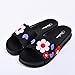 Produktbild DDOQ Beste Damen Sandalen Sommer Bad Rutschfeste Verdickte Hausschuhe Blumenmuster Sandalen Hausschuhe (Farbe : Red, Größe : 39)